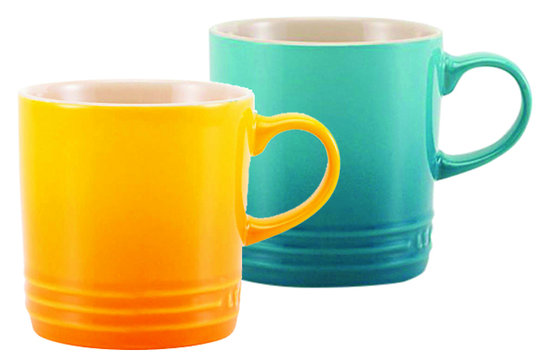 Xícaras para café expresso, R$ 39,00 cada uma. Le Creuset. Xícaras para café expresso, R$ 39,00 cada uma. Le Creuset.