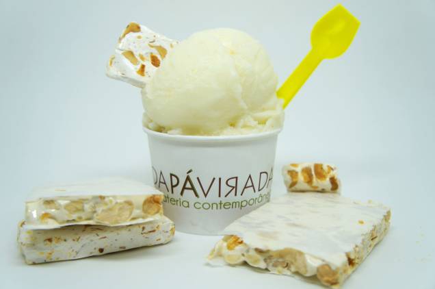 Da Pá Virada: sorvete sabor torrone Da Pá Virada: sorvete sabor torrone