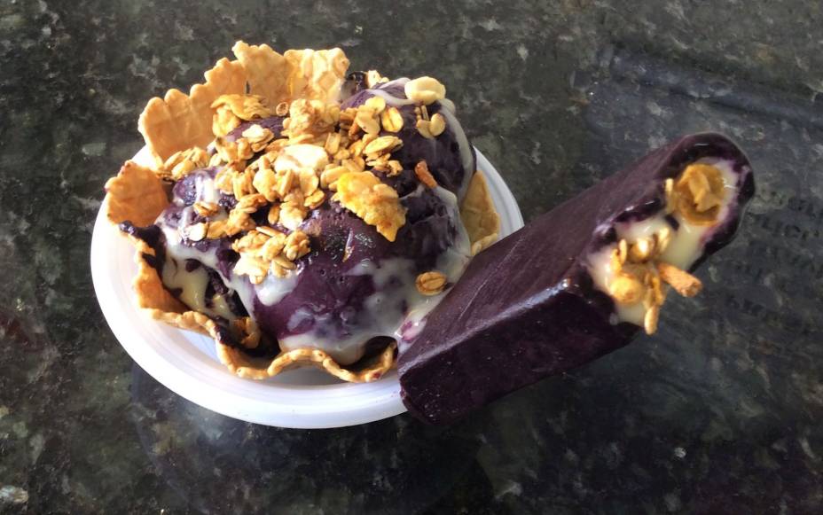 Sabor da Cor: o sabor mestiço, de açaí com tapioca 