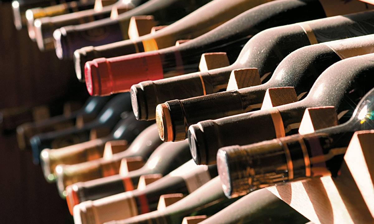 Garrafas de vinho