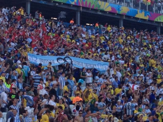 Faixa com Che e Maradona Faixa com Che e Maradona
