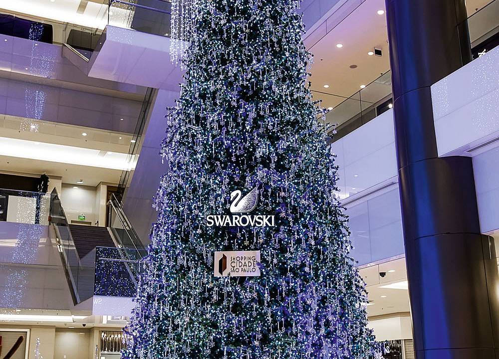 arvore swarovski