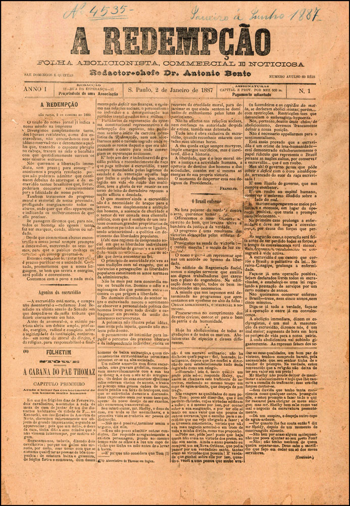 Jornal abolicionista ganha exposição em São Paulo