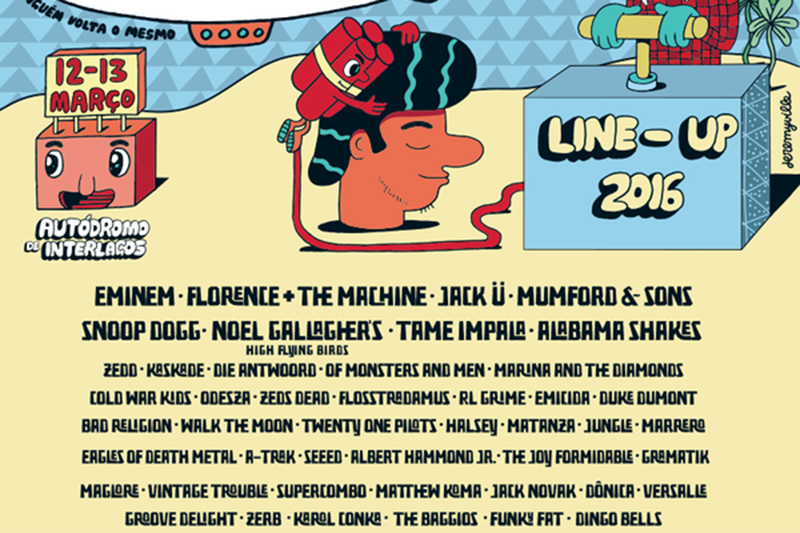 	A line-up oficial do Lollapalooza 2015, divulgada pela organização nesta terça (6)