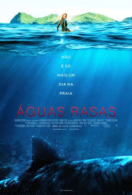 Águas Rasas: pôster do filme