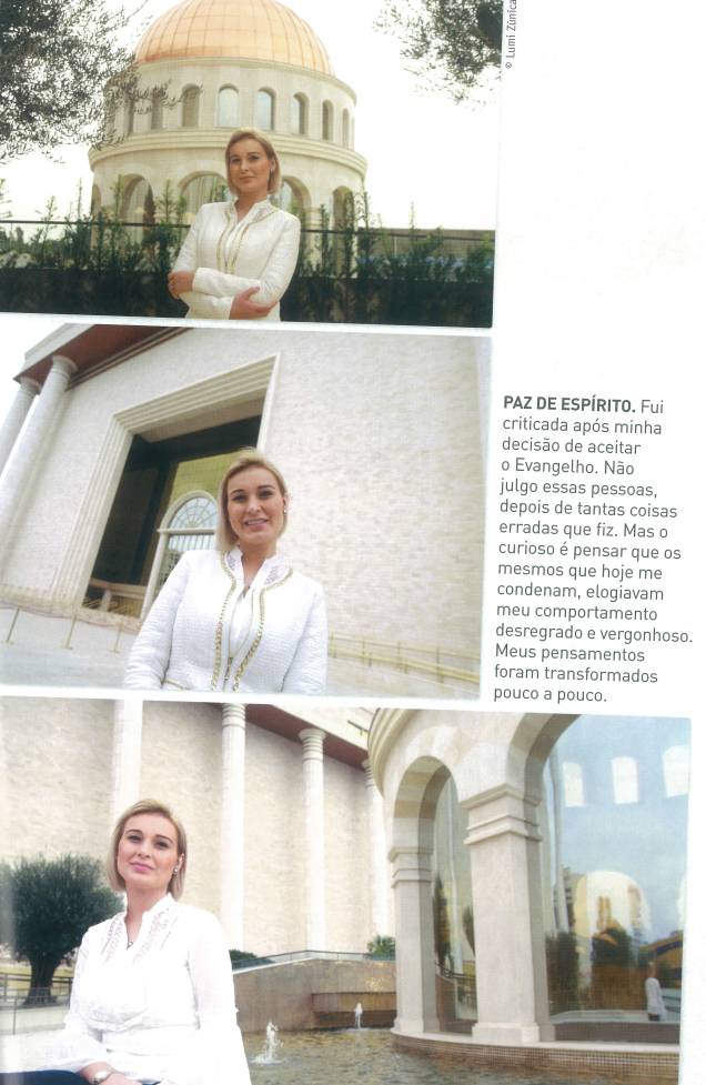 Páginas do livro "Morri para Viver", de Andressa Urach, que sai com uma tiragem inicial de 1 milhão de exemplares Páginas do livro "Morri para Viver", de Andressa Urach, que sai com uma tiragem inicial de 1 milhão de exemplares