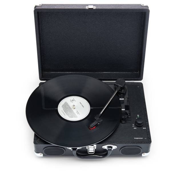 Maleta com vitrola portátil, R$ 569,91, da <a href="https://www.imaginarium.com.br/" rel=" Imaginarium" target="_blank">Imaginarium</a>