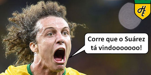 Internautas brincam com as “canetas” em David Luiz Internautas brincam com as “canetas” em David Luiz