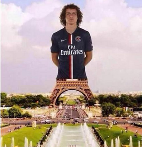 Internautas brincam com as “canetas” em David Luiz Internautas brincam com as “canetas” em David Luiz