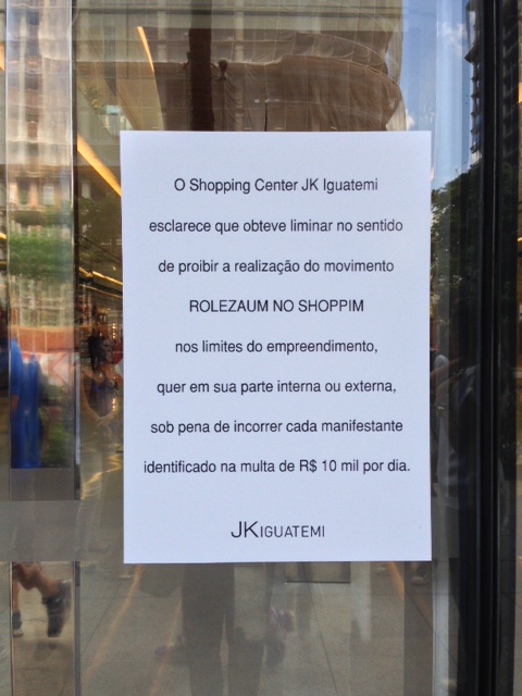 Com medo de rolezinho, JK Iguatemi barra entrada até de funcionários