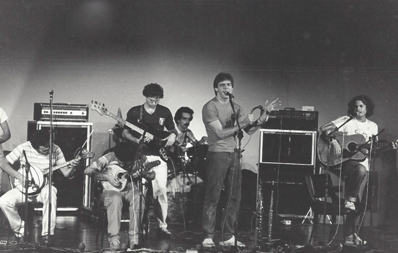 A banda, em foto de 1983: do samba ao rock A banda, em foto de 1983: do samba ao rock