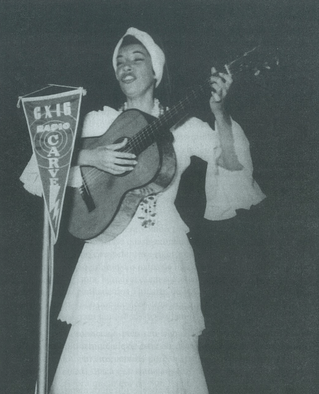 Durante show no Uruguai, na década de 60 Durante show no Uruguai, na década de 60
