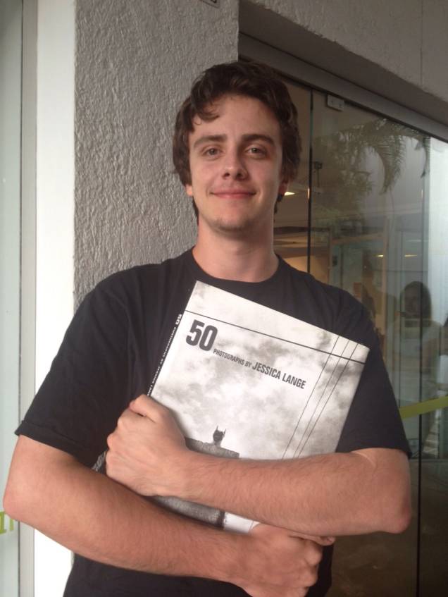 Carlos Müller, de 20 anos: veio de Porto Alegre para o evento Carlos Müller, de 20 anos: veio de Porto Alegre para o evento