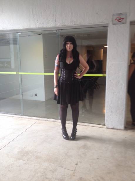 Mariana Estrella, de 24 anos, empresária: look dark Mariana Estrella, de 24 anos, empresária: look dark