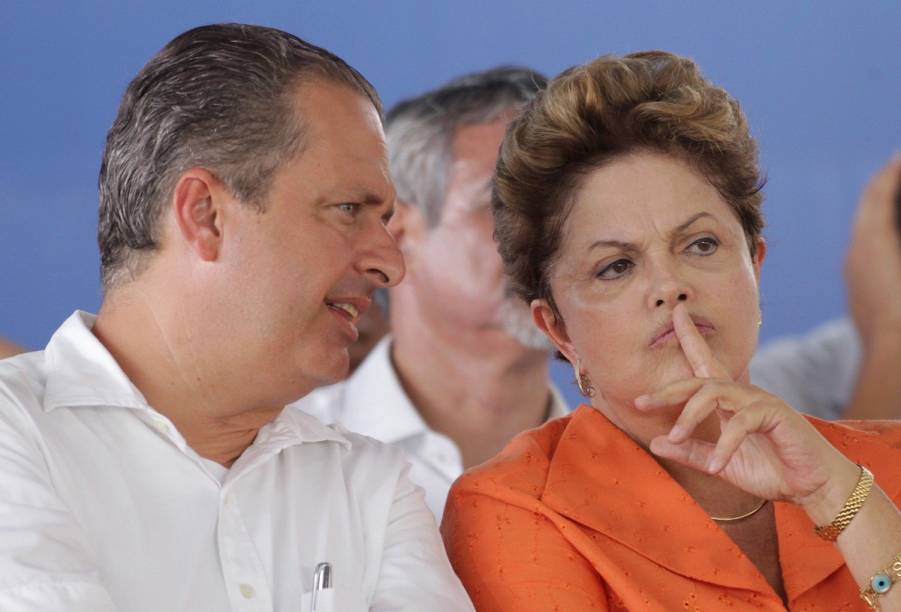 Eduardo Campos com a presidente Dilma Rousseff, então como governador de Pernambuco