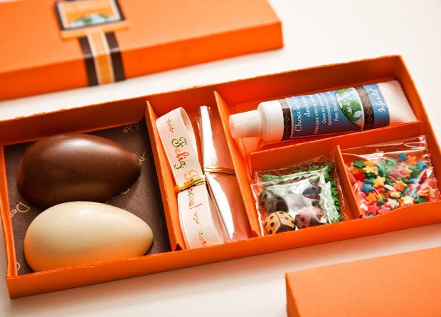 Chocolat des Arts: opção para a criançada decorar os ovos Chocolat des Arts: opção para a criançada decorar os ovos