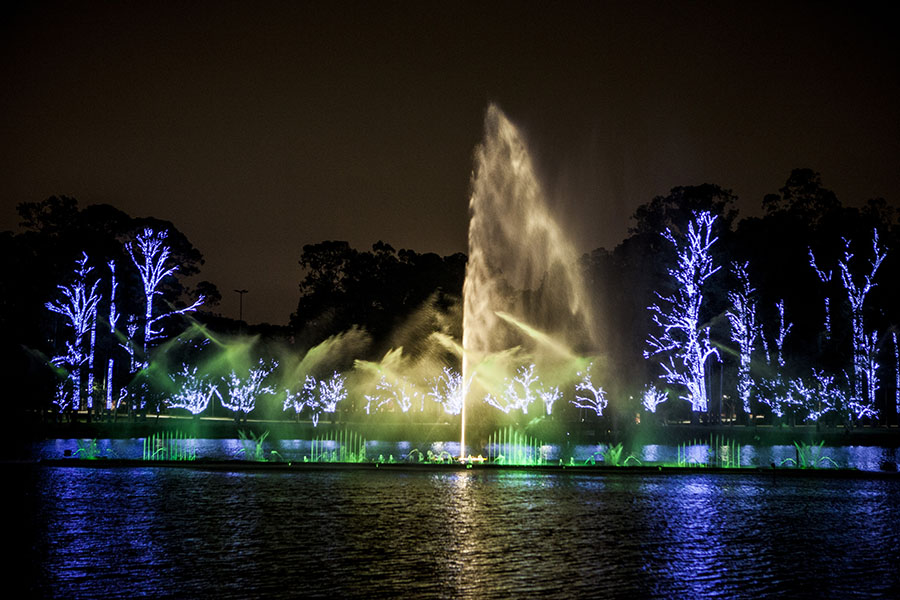 Fonte do Parque do Ibirapuera: espetáculo de cores e luzes dura apenas 25 minutos