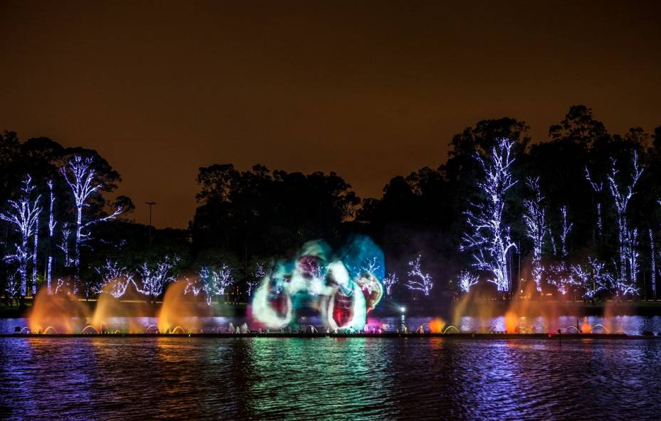 Fonte do Parque do Ibirapuera: público chega até 2 horas antes para garantir um bom lugar no gramado