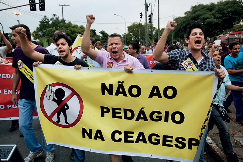 protestos no ceagesp 2012