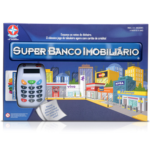 Jogo Banco Imobiliário com Cartão Jogo Banco Imobiliário com Cartão