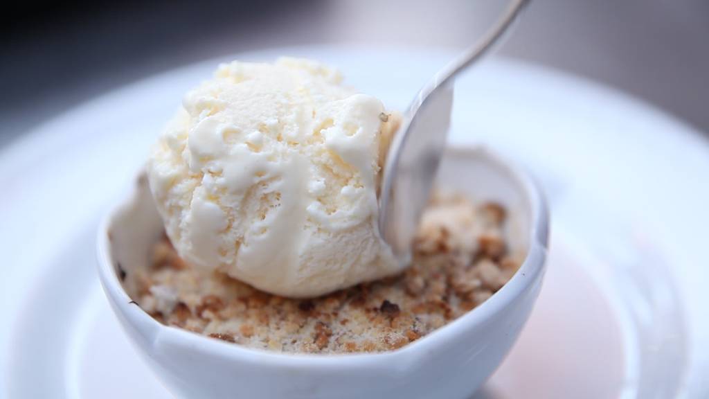 Crumble de banana - Buffet Arroz de Festa