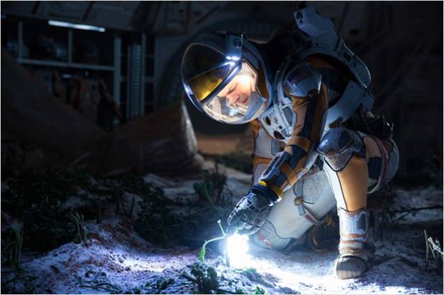 Perdido em Marte: após uma tempestade, o astronauta Mark Watney é dado como morto e deixado para trás Perdido em Marte: após uma tempestade, o astronauta Mark Watney é dado como morto e deixado para trás