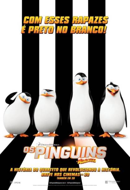 Os Pinguins de Madagascar: pôster do filme Os Pinguins de Madagascar: pôster do filme