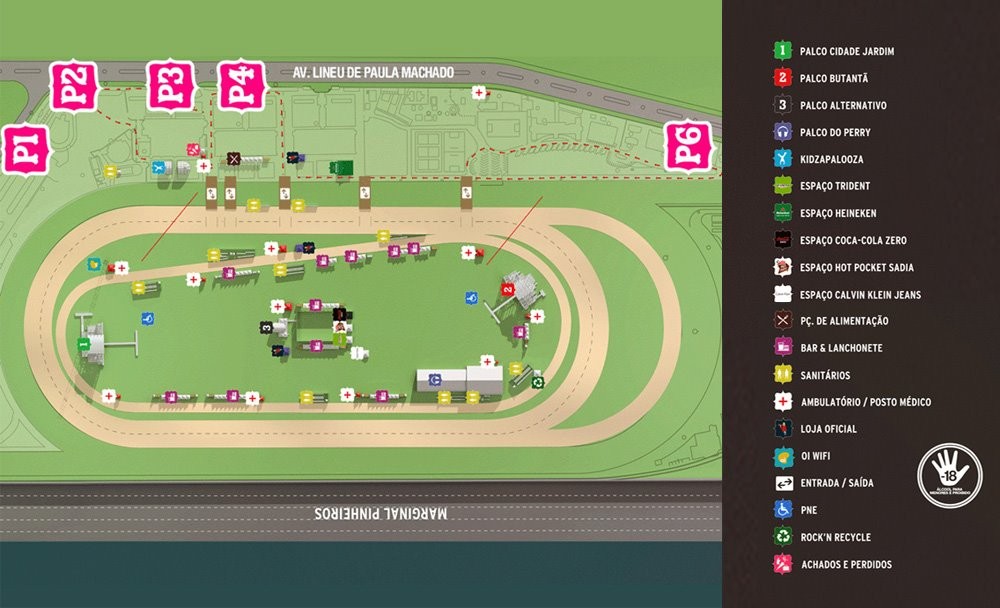 Mapa Lollapalooza