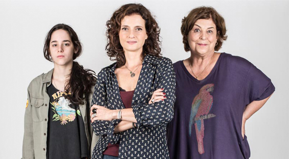 Manuela Aliperti, Denise Fraga e Claudia Mello: três gerações em conflito em As 3 Teresas Manuela Aliperti, Denise Fraga e Claudia Mello: três gerações em conflito em As 3 Teresas