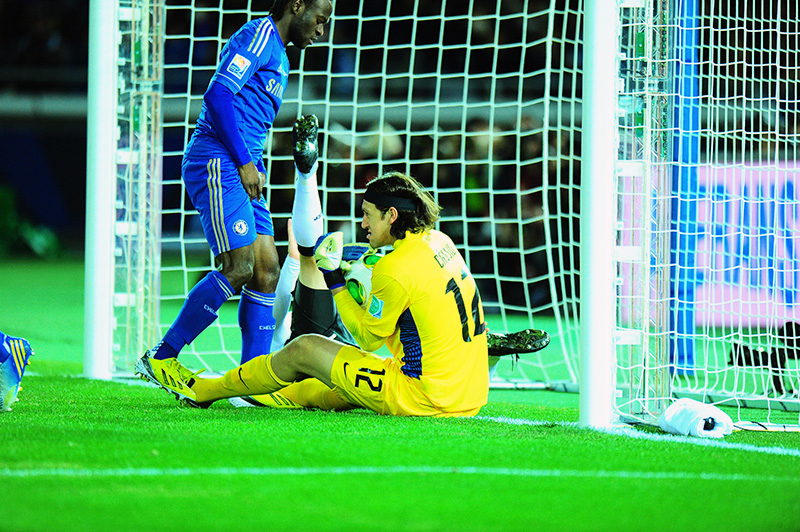 Uma das maiores chances de gol do Chelsea parou nas mãos de Cássio Uma das maiores chances de gol do Chelsea parou nas mãos de Cássio