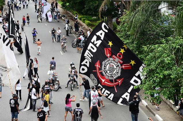 A Fiel recebeu o Corinthians em SP A Fiel recebeu o Corinthians em SP