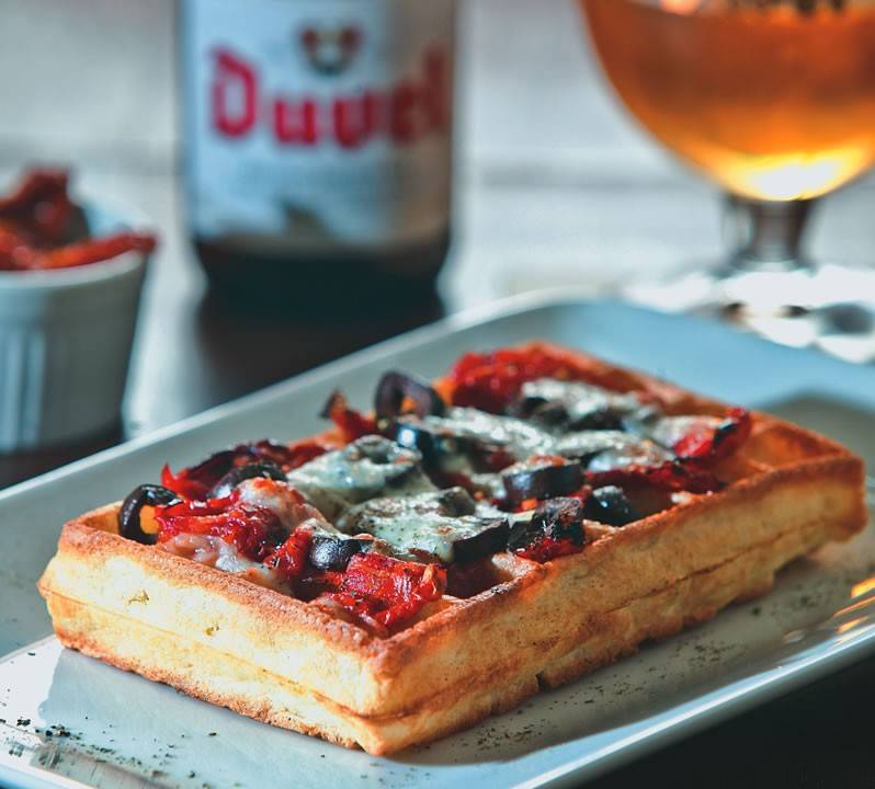 Waffle de mussarela