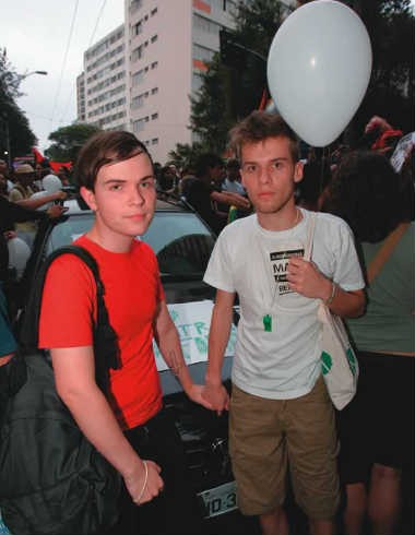 Alunos do Mackenzie protestam contra chanceler crítico da Lei da Homofobia