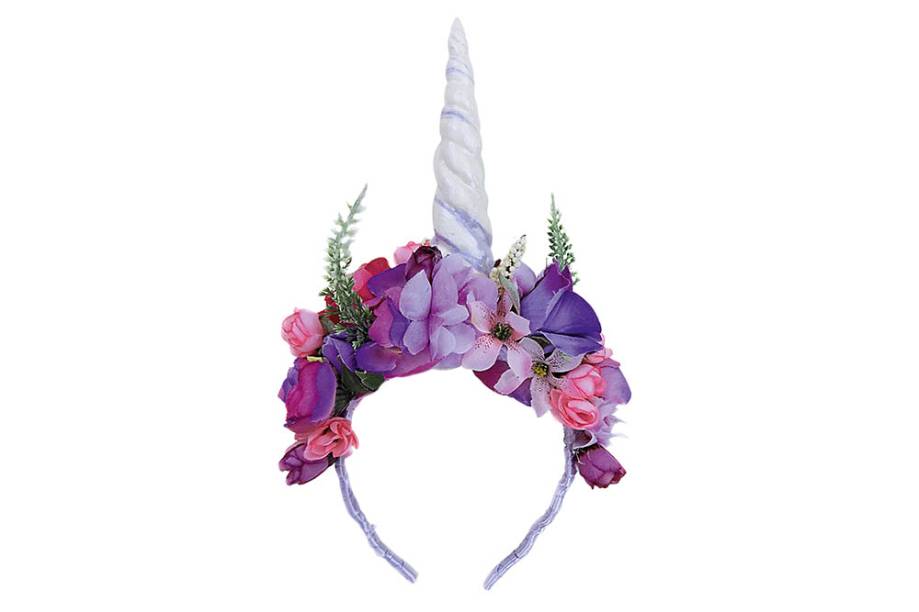 Tiara feita a mão, com flores de tecido: R$ 75,00