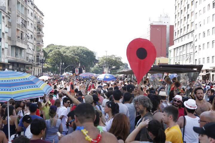 O bloco saiu da Praça Princesa Isabel, em Santa Cecília 