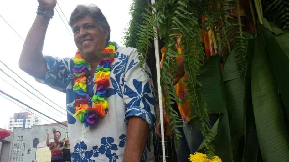 O cantor Sidney Magal foi a grande atração do BlocOn, na Vila Madalena