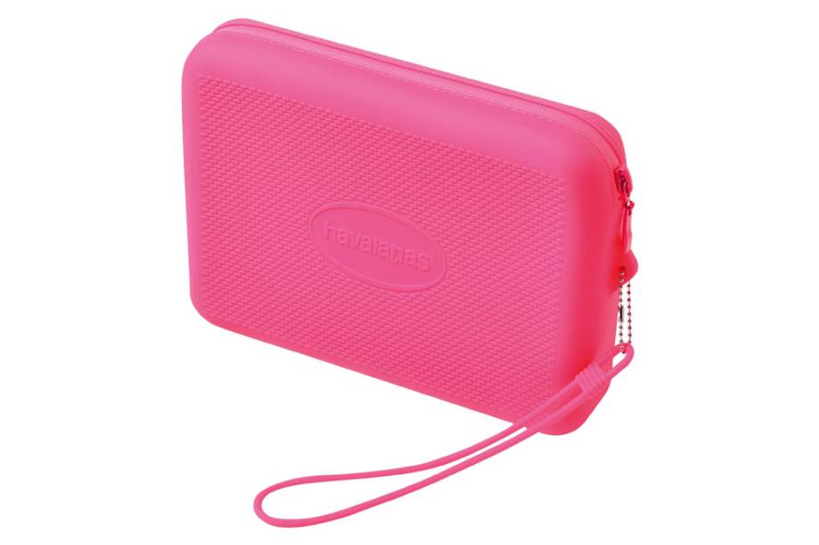 Nécessaire de silicone com zíper Nécessaire de silicone com zíper