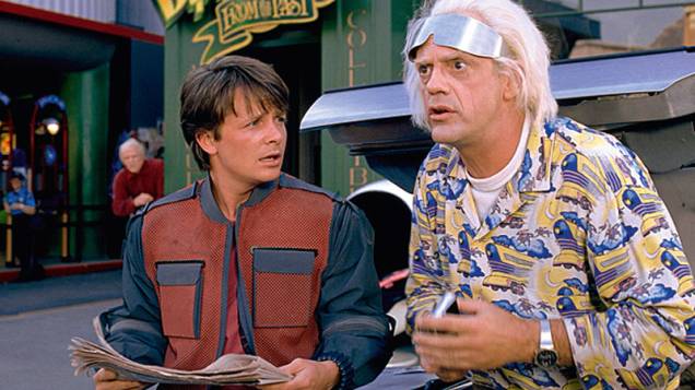 De Volta para o Futuro 2: Michael J. Fox e Christopher Lloyd De Volta para o Futuro 2: Michael J. Fox e Christopher Lloyd