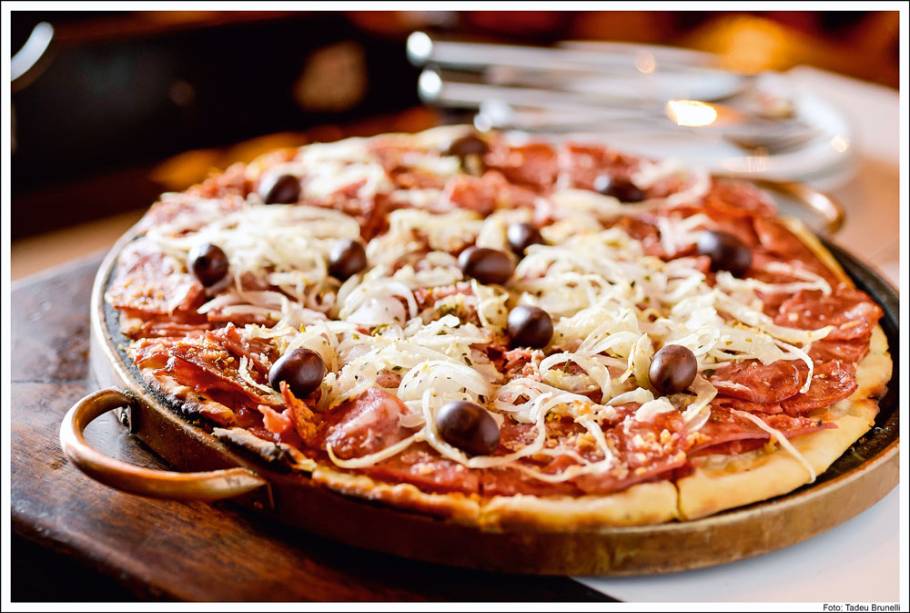 Pizza de calabresa: novidade Pizza de calabresa: novidade