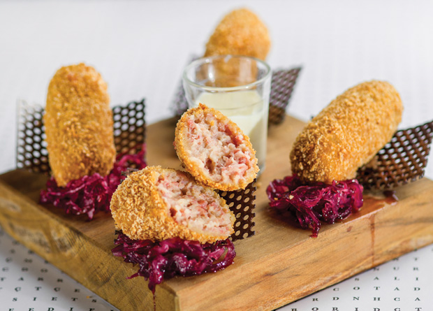 Croquetes de linguiça blumenau