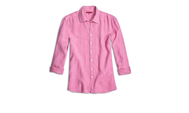 Camisa de linho colorido Dudalina