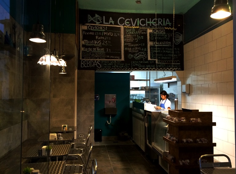 La Cevicheria: salão para apenas 12 pessoas La Cevicheria: salão para apenas 12 pessoas