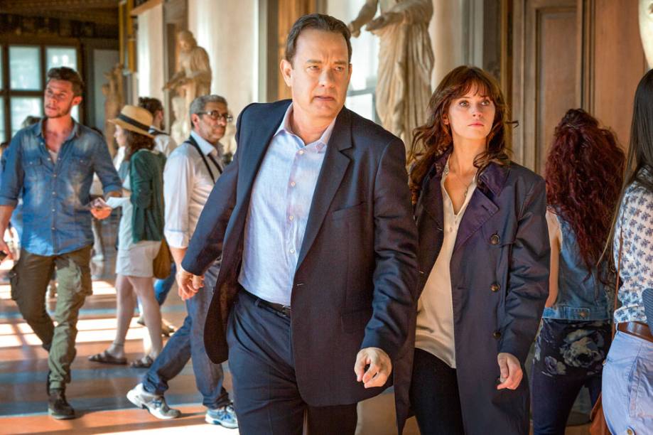 Tom Hanks e Felicity Jones: dupla em fuga em Florença Tom Hanks e Felicity Jones: dupla em fuga em Florença