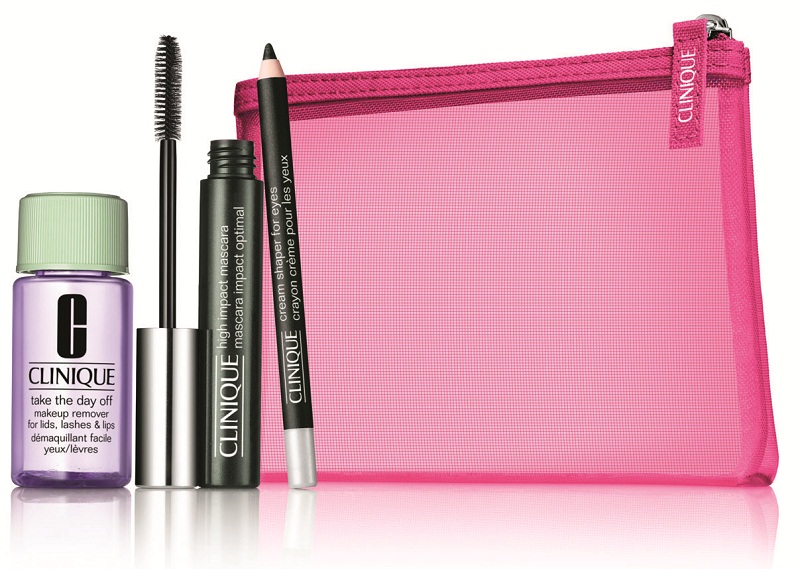 Kit High Impact Favorites com rímel, lápis e óleo demaquilante - Clinique (www.clinique.com.br)