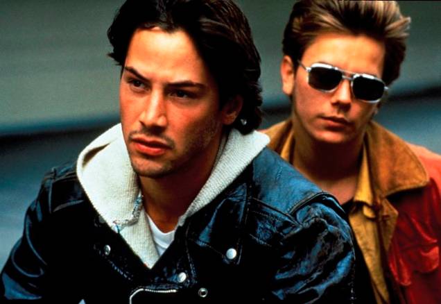 'Garotos de Programa' com Keanu Reeves e River Phoenix 'Garotos de Programa' com Keanu Reeves e River Phoenix