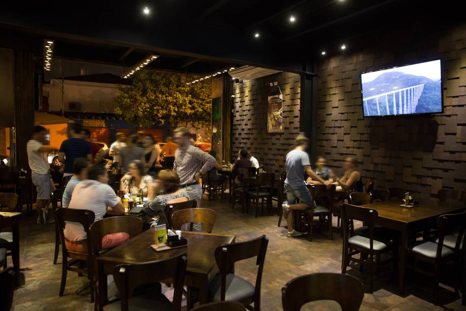 O ambiente do lugar, instalado no Campo Belo O ambiente do lugar, instalado no Campo Belo