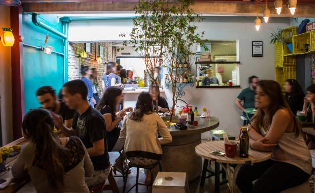 O novo endereço da Torta no Quintal tem um gracioso salão O novo endereço da Torta no Quintal tem um gracioso salão