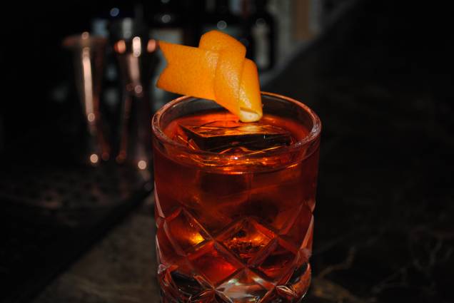 O coquetel boulevardier O coquetel boulevardier