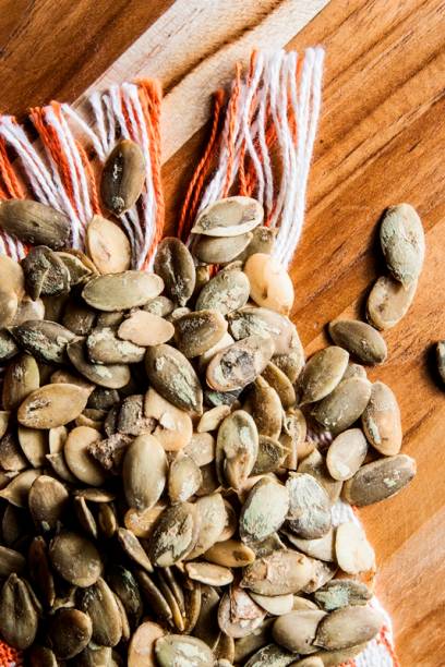 Lanche natureba com sementes de abóbora Lanche natureba com sementes de abóbora