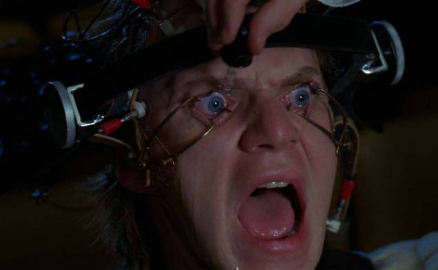 Cena do filme "Laranja Mecânica" (Reino Unido, 1971) de Stanley Kubrick Cena do filme "Laranja Mecânica" (Reino Unido, 1971) de Stanley Kubrick